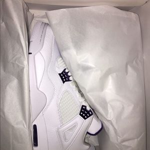 Jordan purple metallic 4’s